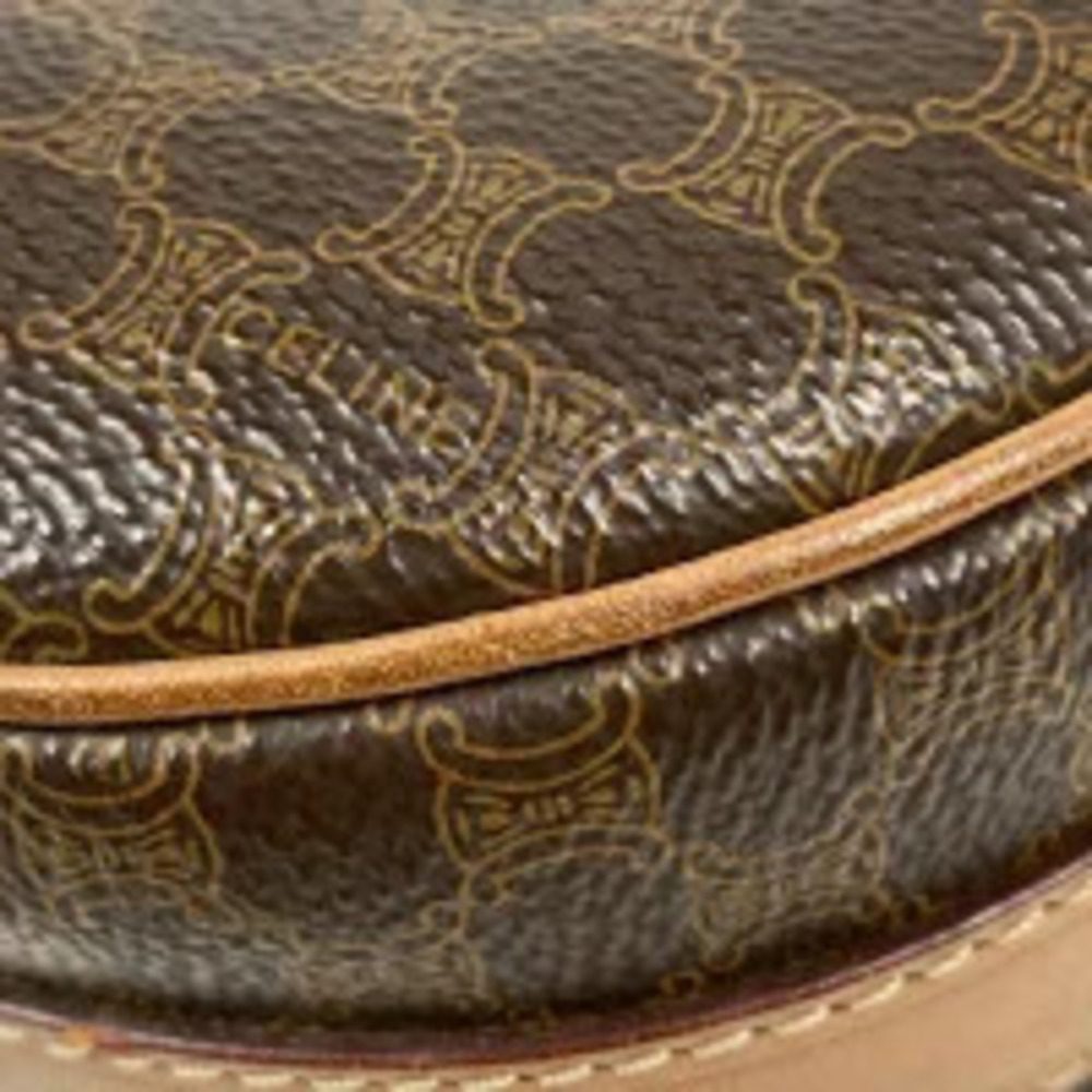 Celine bag shoulder brown Macadam canvas Brown